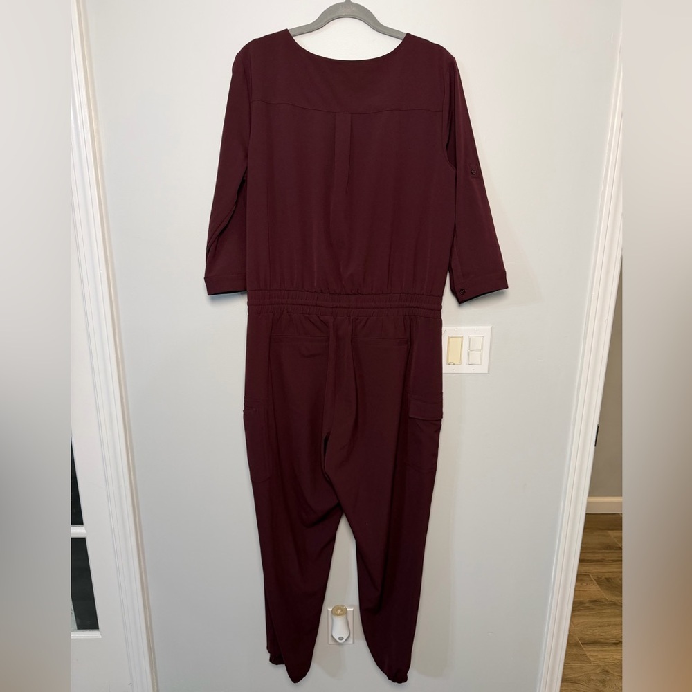 New York & Company Deep Maroon Jumpsuit - Picture 8 of 8